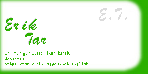 erik tar business card